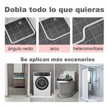 TendenciaTira Retención Agua Silicona Autoadhesivo Barrera Ducha 2mCalidad premium - Blanco - Ver 6