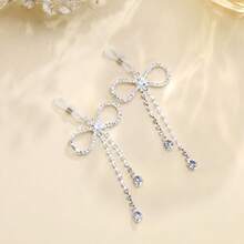 高品质水钻蝴蝶结流苏乳链闪亮身体饰品