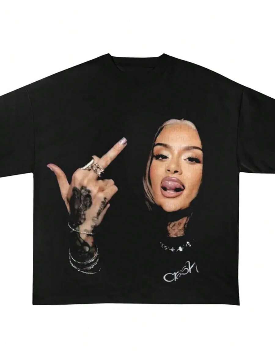Kehlani  Shirt Kehlani Concert Merch - Crash Tour Merch - R&B Artist Tee - Black - View 1