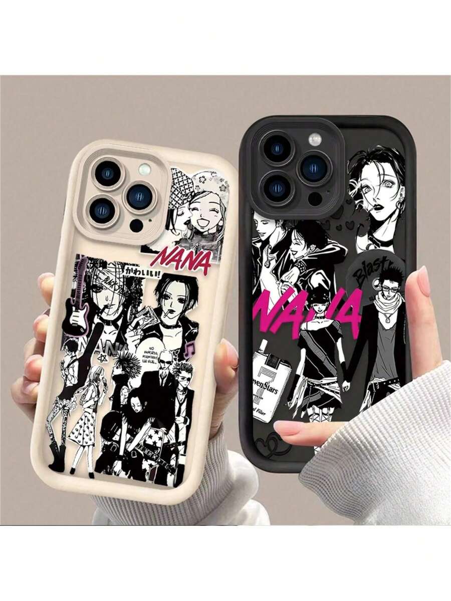 Custodia per telefono compatibile con Anime Oosaki Nana, adatta per iPhone 16, 15, 14, 13, 12, 11 Pro Max, X, XS, X S Max, XR, SE 2020, 7, 8 Plus, antiurto, in morbido silicone, compatibile anche con i modelli 17 Pro, 17 Pro Max, 17, 16 Pro - 8 - Visualizzare 1