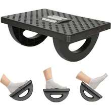 Reposapiés Ergonómico Ajustable con Función de Masaje y Ángulo Ajustable - Negro,37543592 - Amarillo - Ver 1