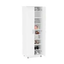 CY Alacena de Madera para Cocina Zurich - 2 Puertas 8 Estantes Color Blanco - Largo 60cm x Alto 169cm - Mueble para Almacenamiento de Despensa - Blanco - Ver 7