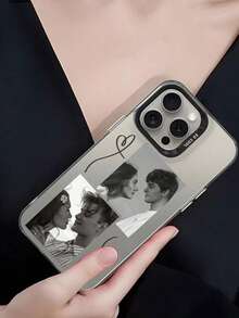 Customizable Photo & Image Printed Soft TPU Shockproof Phone Case, Compatible With IPhone 17 16 15 14 13 12 11 Pro Promax Plus/A55/A54/A53/A14, S25/S24/S23, Compatible With Redmi 14 Pro, Personalized Gift For Boyfriend/Girlfriend/Wife/Husband/Family, Birthday/Valentine's Day/Father's Day/Mother's Day - White - View 3