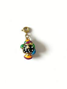 1pc Cute Animal Shaped Pendant, Designs Include Fish, Leopard, Parrot, Dachshund, Penguin, Seahorse, Seashell, Paw Print, Inlaid Zirconia, 18K Gold Plated Stainless Steel, Suitable For DIY Jewelry, Necklace, Bracelet, Earring, Keychain, Bag Charm, Women's Jewelry Accessory, Wallet Decor, Small Pendant, DIY Craft