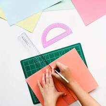 3pcs 180° Protractor, Suitable For Drawing, Math, Students Back To School, Office Angle Measurement Tool (Random Color) - Multicolor - View 5