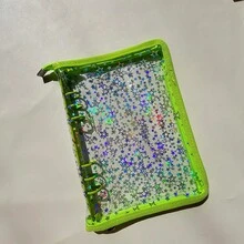 A5 Colorful Star-Shaped Zipper Binder, Can Be Used As File Folder, Stamp Book, Sticker Book, Pencil Case, Also Suitable For Photo Album, Savings Plan, Diary, File Organization, Budget Binder, Planner, Planner Inserts, Made Of PVC Material - Multicolor - View 19