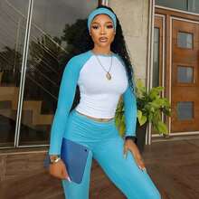 Women Sports Sets - Blue - View 2