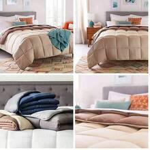 Leoon Linenspa - Edredn Acolchado de Plumn Alternativo - Queen - Microfibra Suave e Hipoalergnica - salo Solo o con Funda - Reversible - Toda Estacin -  con Gris Obscuro - queen+negro / gris obscuro - Ver 26