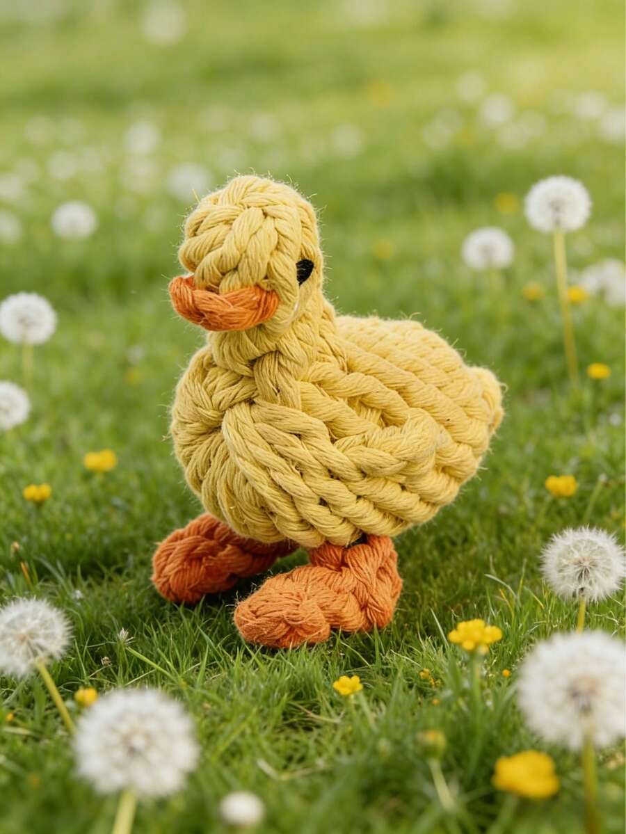 Animal Shaped Dog Dental Chew Toy, Rope Toy, Suitable For Small And Medium Dogs, Durable And Chew-Resistant, Helps Clean Teeth, Training, Interaction, And As A Puppy Chew Toy For Outdoor Use - Multicolor - View 1