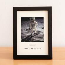 1pc Black High-Density Board Photo Frame, A4 Size, Classic Versatile, Can Be Placed On Wall/Desk, Suitable For Holidays, Gatherings, Wall Decor - Multicolor - View 3