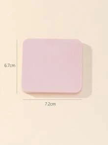 Pink Square Portable Folding Mirror For Daily Use & Travel,Cheap,Stocking Stuffers,Makeup,Makeup Tools,Cheap Stuff,Gifts,Gifts For Women,Christmas Gifts - 淺粉色 - 查看 3