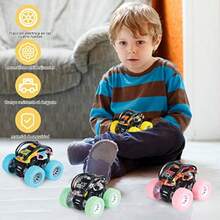 Monster Truck-Paquete de 4Mountain Buggy Toys Juguete de Coches Fricción Vehículos de Juguete para Niños y Niñas 4 Colores - como en la foto - Ver 6