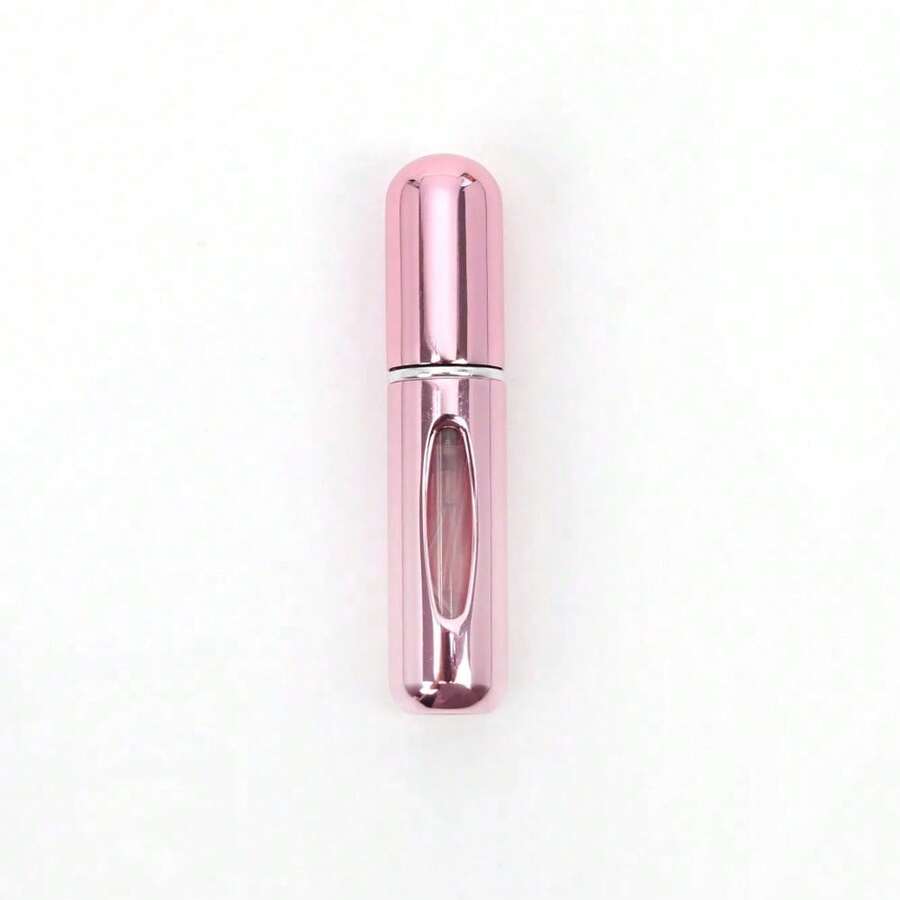5ml Perfume Atomizer Portable Liquid Container For Cosmetics Traveling Mini Aluminum Spray Alcochol Empty Refillable Bottle - 5ml Màu hồng tươi - Xem 1