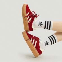 Adidas GAZELLE BOLD W Collaboration Model "T-Toe Sneaker" New Year Classic Thick Sole Sports Skateboard Shoes - Red - View 8