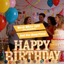 （1/3/4/5个 6.3英寸/8.27英寸 LED 数字灯 浪漫情人节求婚装饰 | 暖白光，节后、生日、婚礼（不含电池））