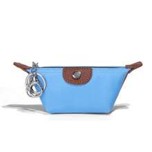 Mini bolsa ligera de nailon para dumplings, billetera de almacenamiento compacta a la moda para lápiz labial y auriculares, bolsa organizadora portátil - D2129 Azul lago - Ver 21