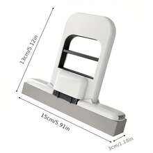 Multifunctional Mini Mop - Adjustable, Suitable For Both Dry And Wet Cleaning, Applicable To Kitchen, Living Room, Bathroom And Car Windows. - White and Black - View 11