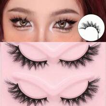 5 Pairs Fluffy Faux Mink Lashes - Wispy Volume 3D Effect, Reusable & Lightweight False Eyelashes For Natural To Glamorous Look - Black - View 2