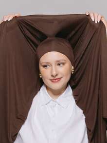 1pc Instant Hijab With Undercap - Silky Soft, Breathable Jersey Fabric, Includes Headscarf And Undercap, Suitable For Daily Wear, Holidays, Prayers, Abaya Matching