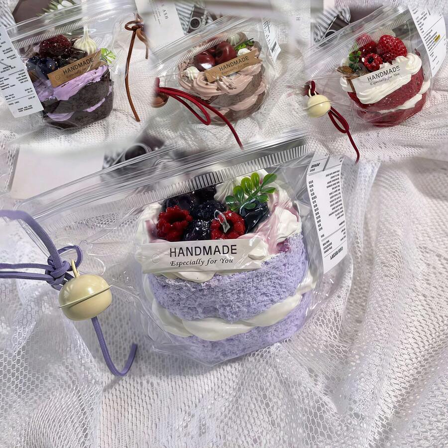 1pc Realistic Cake, Photography Prop, Home Decor, Display Model, Desktop Ornaments, Mother's Day Gifts - Multicolor - View 1