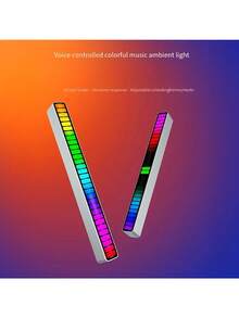 音乐节奏灯 - 派对装饰桌面智能灯条，USB供电无需电池，房间游戏室音乐节奏LED氛围灯 | - 彩色 - 查看 7