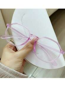 Fashion Transparent Flat Glasses Women HD Light Glasses Men Flat Lens - Multicolor - View 10