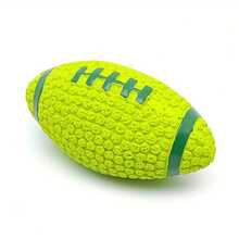 1个互动发声橄榄球狗玩具，乳胶宠物咀嚼球，声控互动游戏，中型犬咀嚼玩具，无需电池 - 彩色 - 查看 7