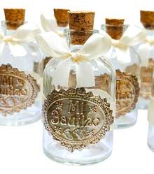 Tendencia12 Botellita Vidrio Con Corcho 50ml BautizoCalidad premium - 1 - Ver 3
