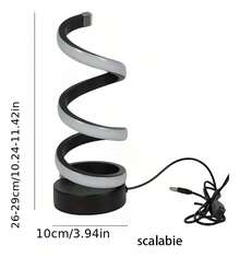 TendenciaLámpara De Mesa Decoración En Espiral Luz 3 ColoresCalidad premium - 1 - Ver 3