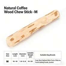 Natural Coffee Wood Dog Chew Stick - Multi-Size Chew-Resistant Teething Product, Effectively Reduces Dog Tartar & Cleans Mouth, Helps Alleviate Separation Anxiety & Release Energy, Prevents Home Destruction & Protects Furniture, Dual-Use For Interaction & Alone Time, Pet Chew Toy Suitable For Small, Medium & Large Dogs - Multicolor - View 13