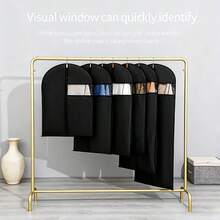 5 pièces/1 pièce Housse anti-poussière en PEVA, sac protecteur d'armoire inodore pour vêtements, sac à vêtements translucide et respirant pour manteaux, robes, costumes, vestes, anti-poussière, anti-humidité, protection de la vie privée - Multicolore - Voir 3