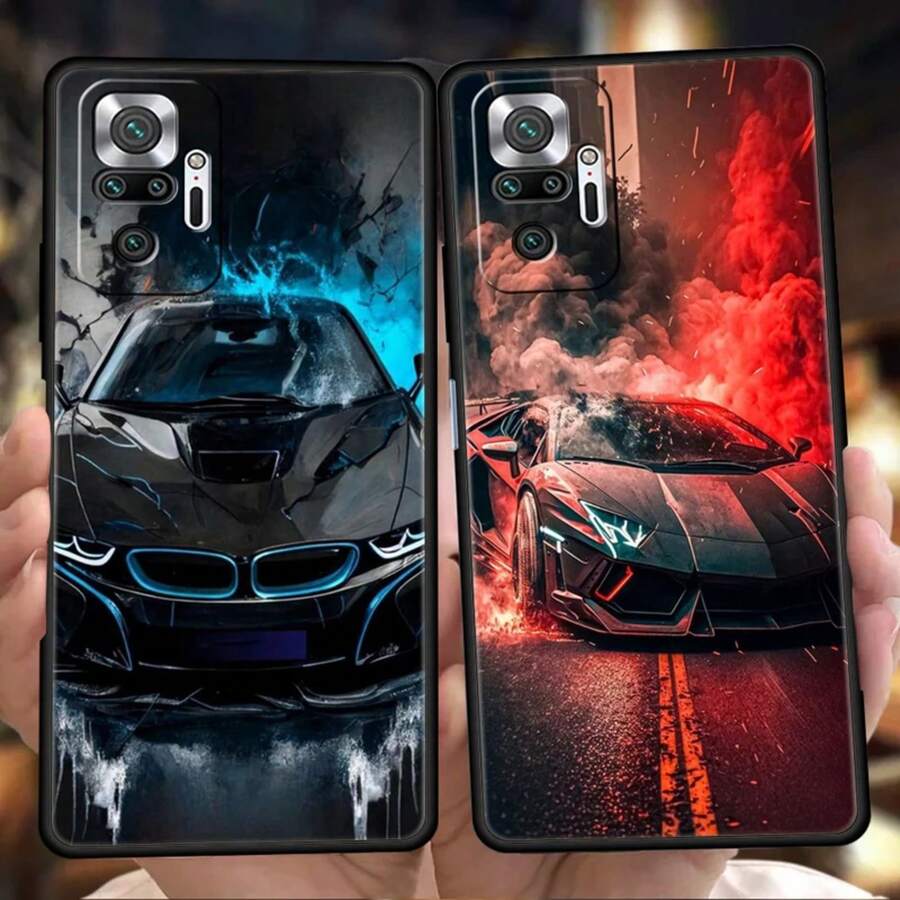 Custodia per telefono da auto sportiva nera compatibile con Redmi 13C 10C Note 13 12 10 11 Pro Plus 7 8T K40 K50 Gaming Pro Plus 5G, guscio morbido, compatibile con custodia per Mi 11, Mi 11 Pro, Mi 11 Pro Max - a3 - Visualizzare 1