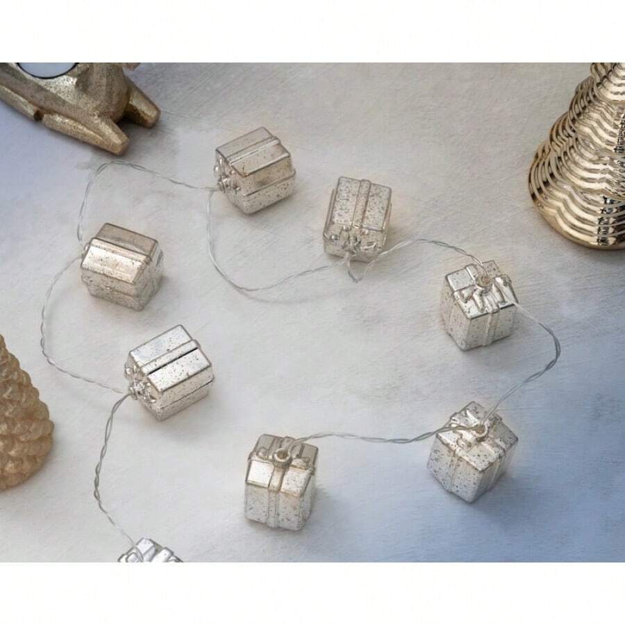 TendenciaAdorno Navideño Luces Led 10 Luces Cálidas Forma RegaloCalidad premium - 1 - Ver 1