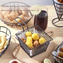 炸篮，创意美式铁丝炸鸡翅，炸物，鸡腿盘容器