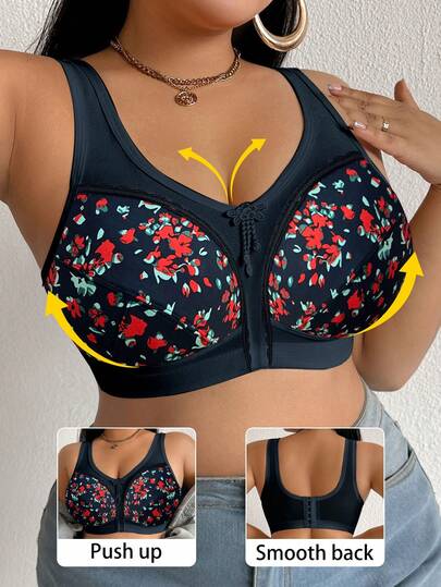 Áo ngực ren không gọng cỡ lớn dành cho nữ, thoáng khí, chống trượt, nâng đỡ tốt, dây đeo có thể điều chỉnh, không đường may, thích hợp mặc hàng ngày.