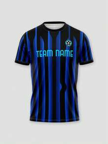 2026-27 賽季義大利甲級足球聯賽 Inter Milan 客製化足球球衣，可自訂 Logo、號碼、隊名與球員姓名，運動用品 - 寶藍色 - 查看 3