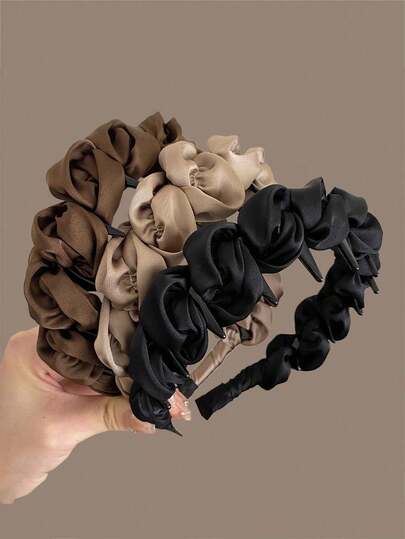 1pc Pleated Wave Headband, New Non-Slip Toothed High-End Hair Clip Headpiece, Premium Hair Accessory, Ideal Birthday Gift For Friends And Teachers, Women Hair Tie ,Hair Band Head Accessories Hairband Beauty Home Hair Accessories