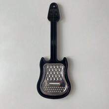 1pc/2pcs 3-In-1 Stainless Steel Cheese Grater, Guitar Shaped With Plastic Handle - For Hard Cheese, Parmesan, Cheddar, Ginger, Vegetables, Chocolate, Fruits - Creative Kitchen Tool, Cheese Slicer
