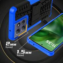 For  Moto G Power 5G 2025 Case With 2 Pack Screen Protector Military Grade Shockproof Heavy Duty Robust Bumper Cover With Kickstand For Moto G Power 2025 Phone Case Blue - Màu xanh lam - Xem 5