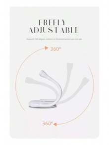 Tendencia2luz Led Con Clip De 360opara Leer Libros Recargables En Mod NegroCalidad premium - 1 - Ver 4
