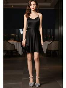 2025 New Pointed Toe Slingback High Heel Sandals, Elegant Lady & Bridesmaid Shoes - Silver - View 3