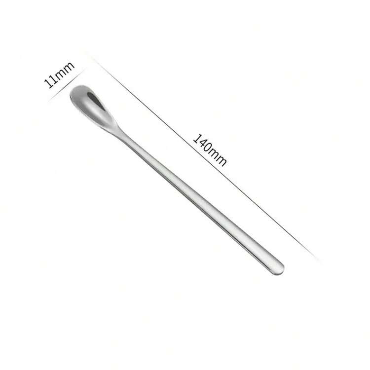 1pc Long Handle Spoon, Japanese Style Seasoning Spoon, Honey Coffee Stirring Spoon, Tea Spoon, Cup Companion Gift - Multicolor - View 12