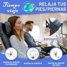 2pcs Hamaca de Pie de Avión Ajustable, Reposapiés para Avión, Reposapiés Portátil de Espuma Viscoelástica y Malla para Viaje para on business trip, Oficina para Relajar los Pies (Negro),37543614 - Rosa Pálido - Ver 2