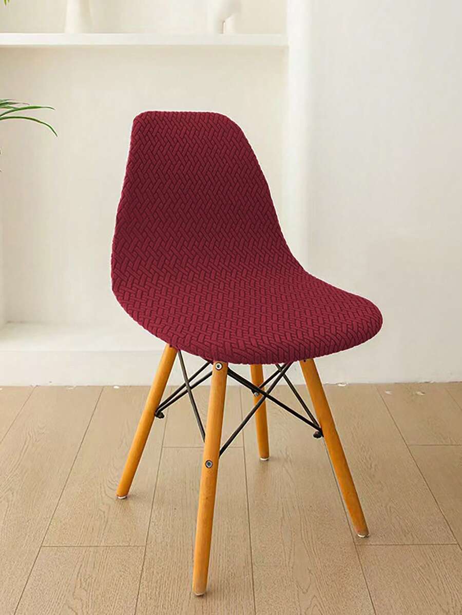 1PC, 2pcs,Dark Gray, Abstract Grid, Shell, Chair Cover, All-Inclusive Chair Cover, Universal Home, Dining Chair Cover, Four Seasons Universal, Thickened, Dirt Resistant, Wear Resistant Cat Claws, Dust Proof, High Elasticity, Chair Cover