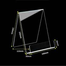 1/2/3/10pcs Acrylic Book Stand - Thick Transparent Book Holder, Suitable For Books, Notebooks, Magazines - Home, Office, Library Decor Display Rack - Clear Bookshelf