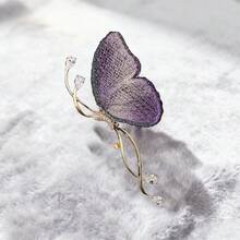 1 Stück Schmetterling Lässig Vintage Elegant Zinklegierung Bestickter vielseitiger Geschenkartikel für Date, Geburtstag, Jahrestag, Hochzeitsfeier, Accessoire für alle Jahreszeiten - Bestickte Schmetterlingsbrosche - Übersicht 7