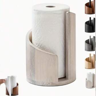 1 pieza Portarrollos de papel higiénico independiente, dispensador decorativo de pañuelos, forma redonda para el hogar y la oficina, organizador de pañuelos de escritorio