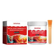 Sơn chống gỉ kim loại gốc nước Jakehoe 150g kèm cọ tích hợp, 2 trong 1: tẩy gỉ và chống gỉ cho các bộ phận kim loại trong nhà, thích hợp cho việc tân trang cửa/cửa sổ sắt và các dụng cụ phần cứng, loại bỏ gỉ sét hiệu quả + bảo vệ lâu dài, một chai có thể làm mới các vật dụng kim loại. - Nhiều màu - Xem 7