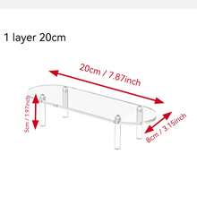 1 قطعة حامل عرض أكريليك شفاف متعدد الطبقات، منظم مكتبي مقاوم للغبار للعطور ومبخرات العطور والعناية بالبشرة، ديكور لخزانة الحمام أو غرفة المعيشة - متعدد الألوان - مشاهدة 12