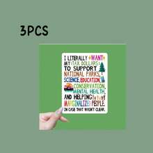Advocacy Stickers, Tax Stickers ©, Supporting National Parks, Science & Education, Mental Health Funds Stickers, School Supplies, Back To School Season Scrapbook Supplies Funny Stickers Laptop Stickers Kindle Phone Stickers - Multicolor - View 10